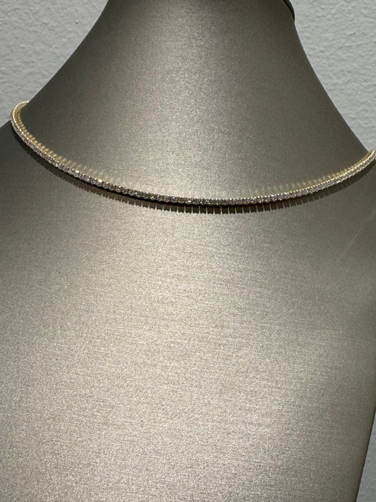 Tennis Necklace 2-3mm Pointer