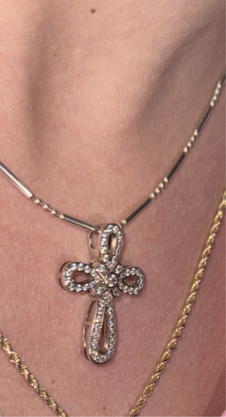 FLOWER ORB DIAMOND NECKLACE