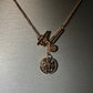 Rose togggle necklace