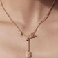 Rose togggle necklace
