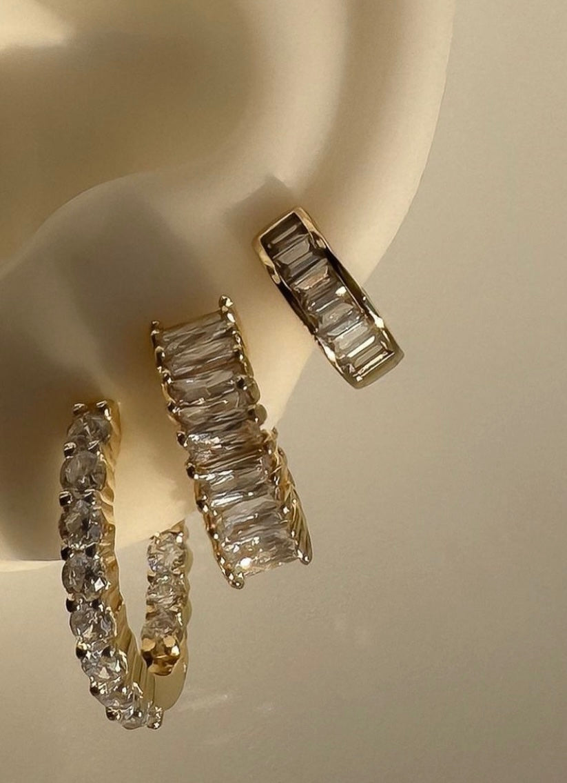 Harthinia Encrusted Hoop