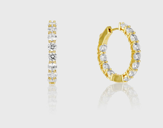 Harthinia Encrusted Hoop